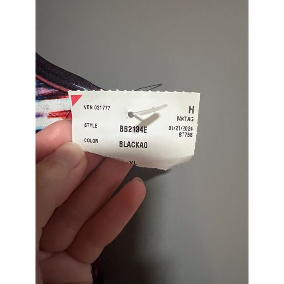 Peloton FA121 Melody High Neck Padded Sports Bra Keyhole Back Multicolor Small - Picture 5 of 5